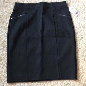 Black pencil skirt